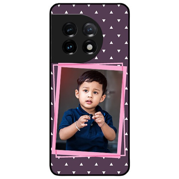 OnePlus 11 5G Custom Glass Mobile Case - Triangle Pattern Dotted Design OnePlus 11 5G Custom Glass Mobile Case - Triangle Pattern Dotted Design