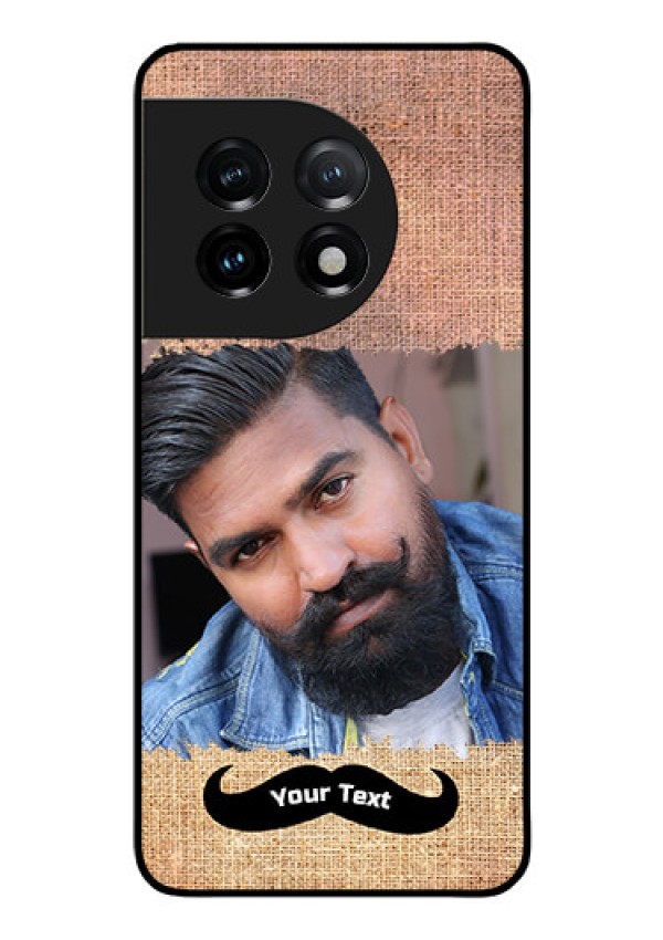 OnePlus 11 5G Personalized Glass Phone Case - with Texture Design