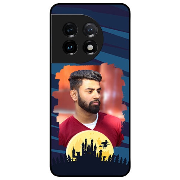 OnePlus 11 5G Photo Printing on Glass Case - Halloween Witch Design