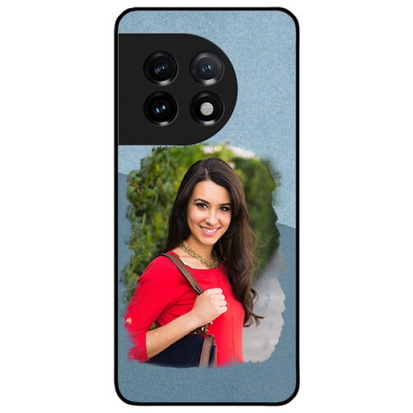 OnePlus 11 5G Custom Glass Mobile Case - Grunge Line Art Design