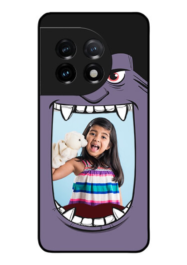 OnePlus 11 5G Custom Glass Phone Case - Angry Monster Design