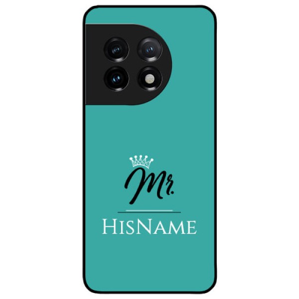OnePlus 11 5G Custom Glass Phone Case Mr with Name