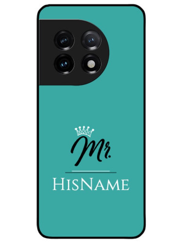 Custom OnePlus 11 5G Custom Glass Phone Case Mr with Name
