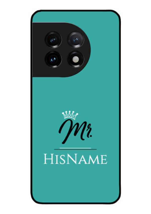 OnePlus 11 5G Custom Glass Phone Case Mr with Name