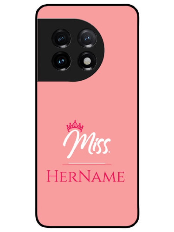 Custom OnePlus 11 5G Custom Glass Phone Case Mrs with Name