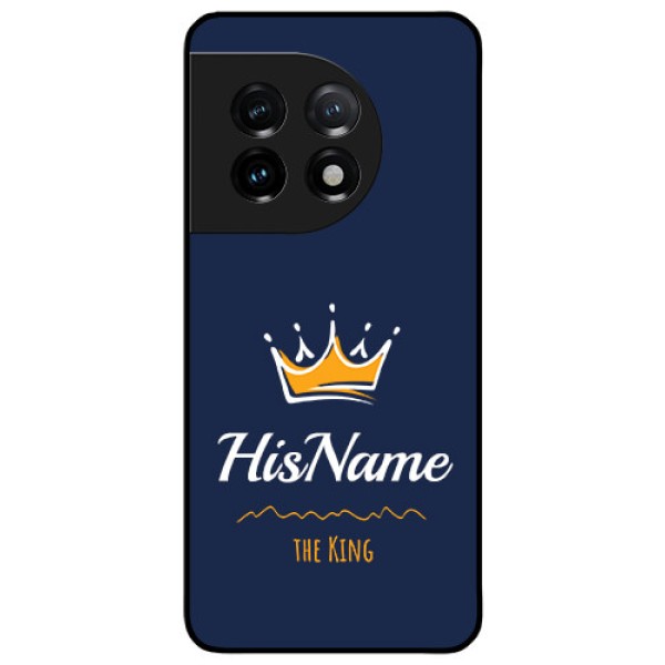 OnePlus 11 5G Glass Phone Case King with Name OnePlus 11 5G Glass Phone Case King with Name