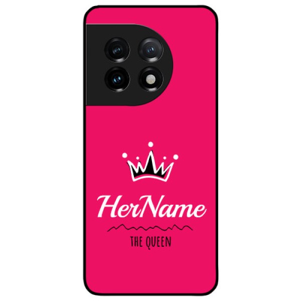 OnePlus 11 5G Glass Phone Case Queen with Name OnePlus 11 5G Glass Phone Case Queen with Name