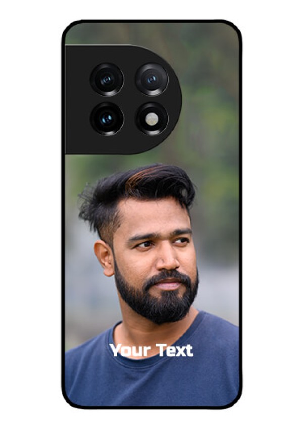 OnePlus 11 5G Glass Mobile Cover: Photo with Text