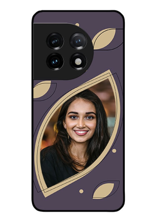 OnePlus 11 5G Custom Glass Mobile Case - Falling Leaf Design