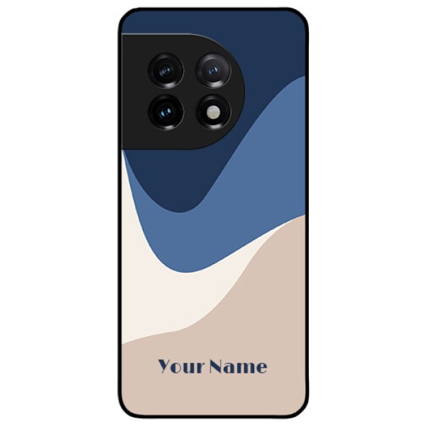 OnePlus 11 5G Custom Glass Phone Case - Abstract Drip Art Design