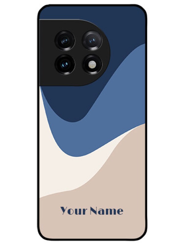 Custom OnePlus 11 5G Custom Glass Phone Case - Abstract Drip Art Design
