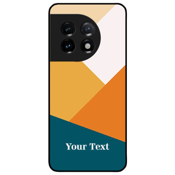 OnePlus 11 5G Personalized Glass Phone Case - Stacked Multi-colour Design OnePlus 11 5G Personalized Glass Phone Case - Stacked Multi-colour Design