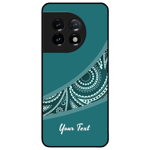 OnePlus 11 5G Photo Printing on Glass Case - semi visible floral Design OnePlus 11 5G Photo Printing on Glass Case - semi visible floral Design