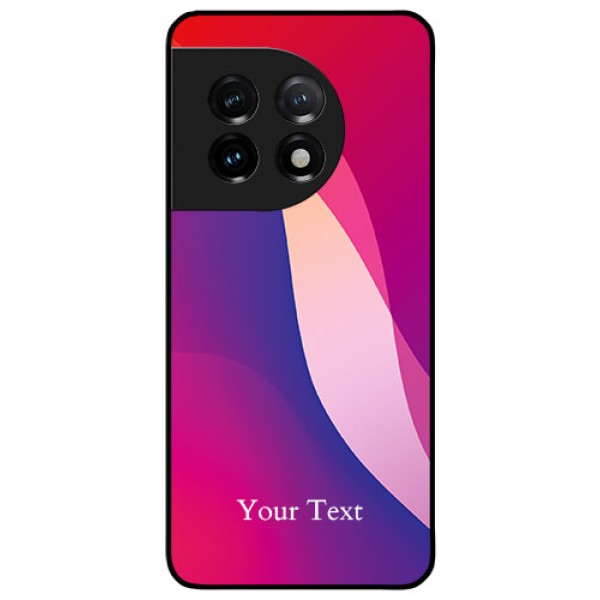 OnePlus 11 5G Personalized Glass Phone Case - Digital abstract Overlap Design OnePlus 11 5G Personalized Glass Phone Case - Digital abstract Overlap Design