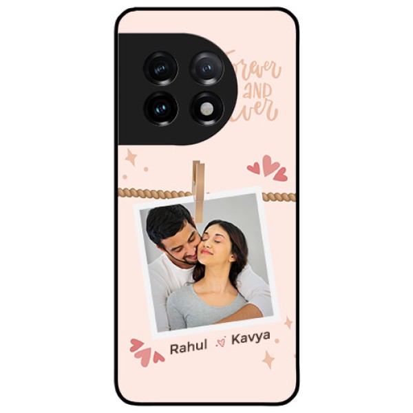 OnePlus 11 5G Custom Glass Phone Case - Forever and ever love Design OnePlus 11 5G Custom Glass Phone Case - Forever and ever love Design