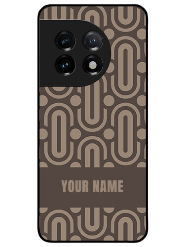 Custom OnePlus 11 5G Custom Glass Phone Case - Captivating Zero Pattern Design