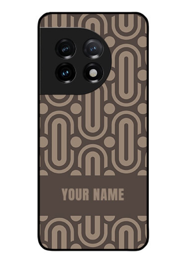 OnePlus 11 5G Custom Glass Phone Case - Captivating Zero Pattern Design