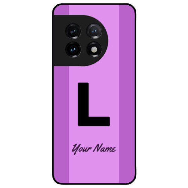 OnePlus 11 5G Custom Glass Phone Case - Tricolor custom text Design OnePlus 11 5G Custom Glass Phone Case - Tricolor custom text Design