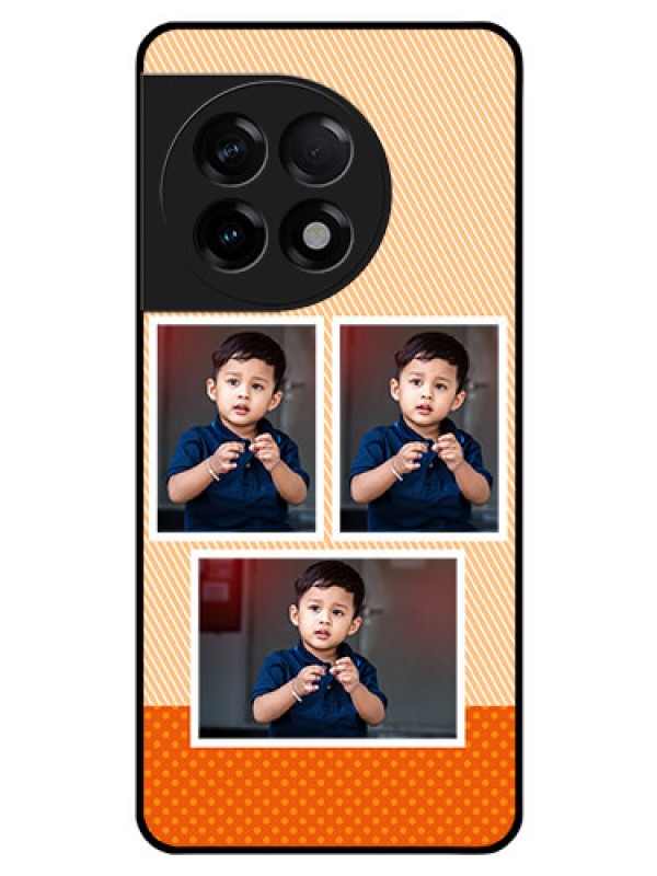 Custom OnePlus 11R 5G Photo Printing on Glass Case - Bulk Photos Upload Design