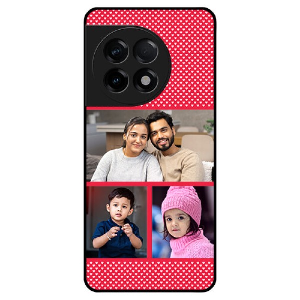 OnePlus 11R 5G Personalized Glass Phone Case - Bulk Pic Upload Design