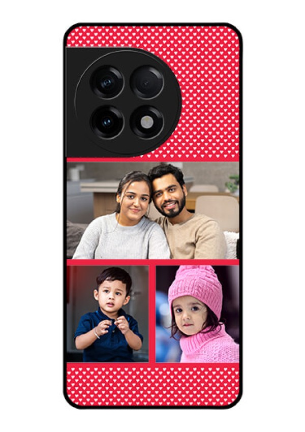 OnePlus 11R 5G Personalized Glass Phone Case - Bulk Pic Upload Design