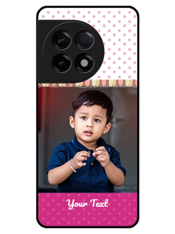 Custom OnePlus 11R 5G Photo Printing on Glass Case - Cute Girls Cover Design