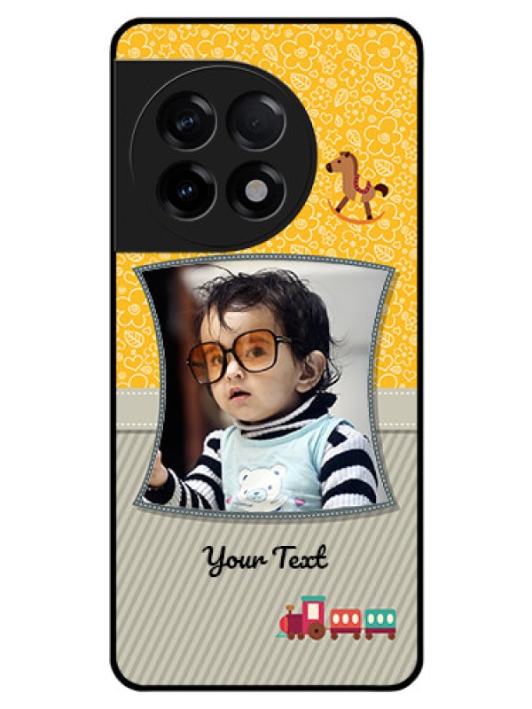 Custom OnePlus 11R 5G Personalized Glass Phone Case - Baby Picture Upload Design