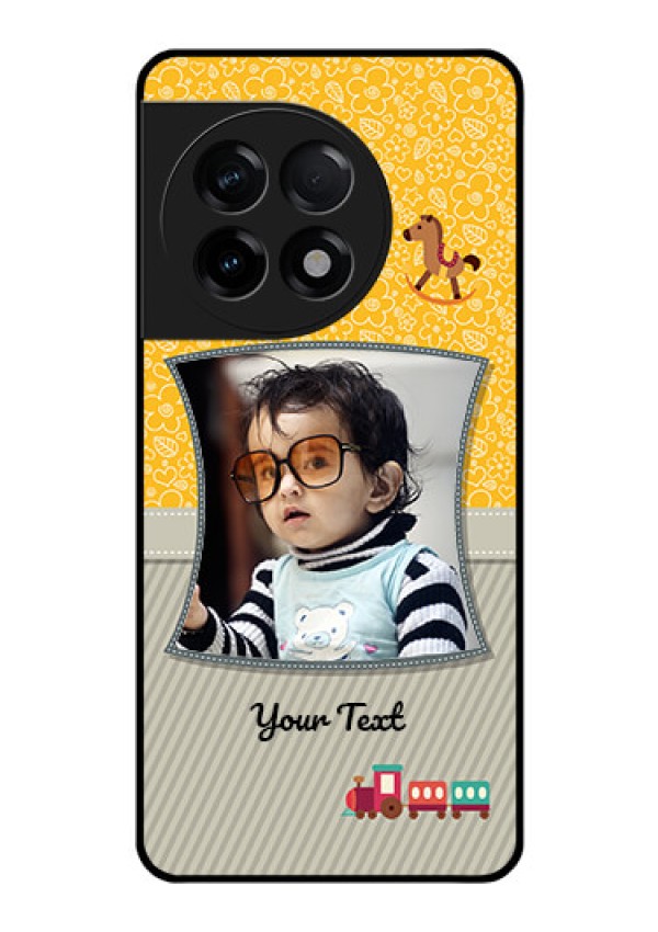 OnePlus 11R 5G Personalized Glass Phone Case - Baby Picture Upload Design