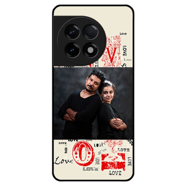 OnePlus 11R 5G Photo Printing on Glass Case - Trendy Love Design Case OnePlus 11R 5G Photo Printing on Glass Case - Trendy Love Design Case