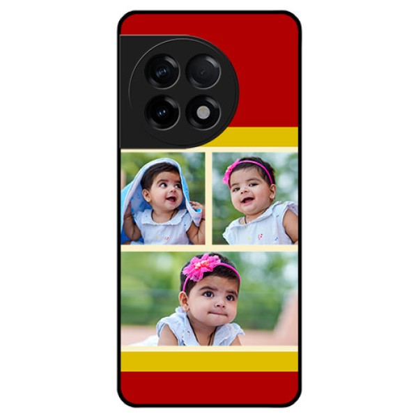 OnePlus 11R 5G Custom Glass Mobile Case - Multiple Pic Upload Design OnePlus 11R 5G Custom Glass Mobile Case - Multiple Pic Upload Design