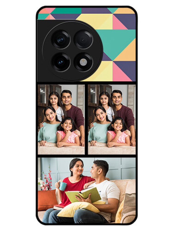 Custom OnePlus 11R 5G Custom Glass Phone Case - Bulk Pic Upload Design