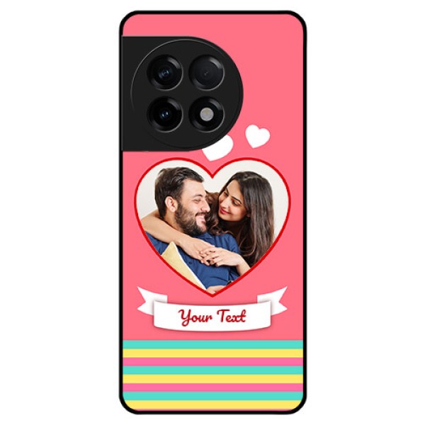 OnePlus 11R 5G Photo Printing on Glass Case - Love Doodle Design