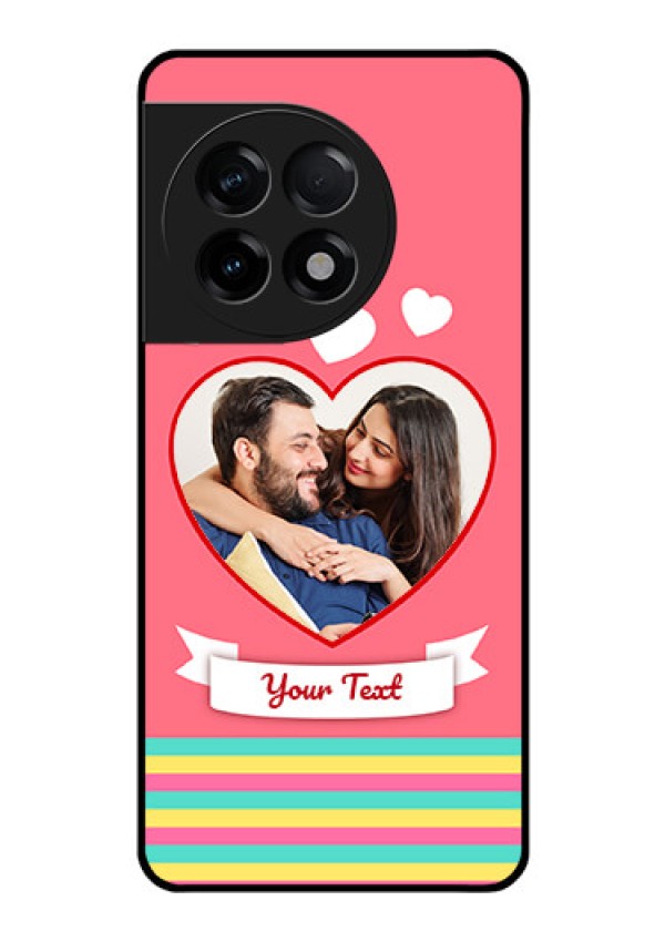 OnePlus 11R 5G Photo Printing on Glass Case - Love Doodle Design