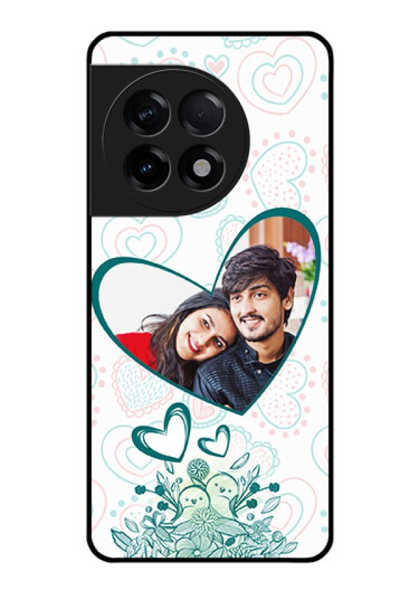 OnePlus 11R 5G Photo Printing on Glass Case - Premium Couple Design