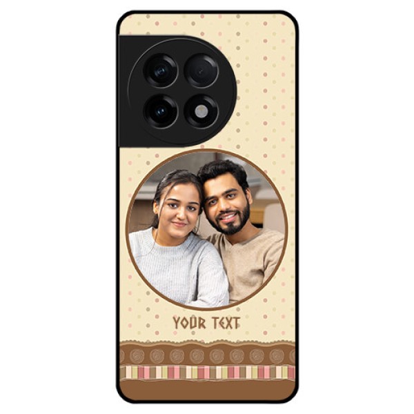 OnePlus 11R 5G Custom Glass Mobile Case - Brown Dotted Mobile Case Design OnePlus 11R 5G Custom Glass Mobile Case - Brown Dotted Mobile Case Design