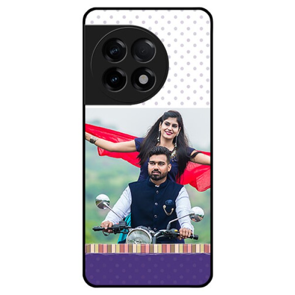 OnePlus 11R 5G Photo Printing on Glass Case - Cute Family Design