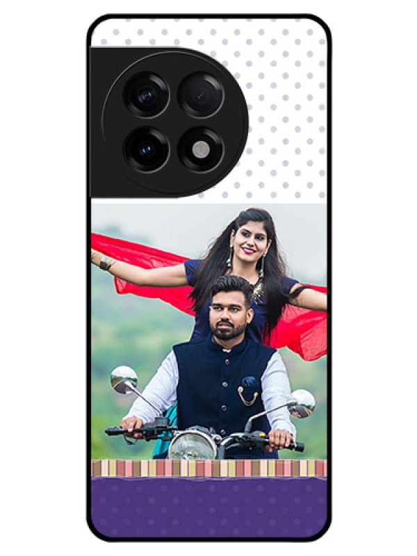 Custom OnePlus 11R 5G Photo Printing on Glass Case - Cute Family Design