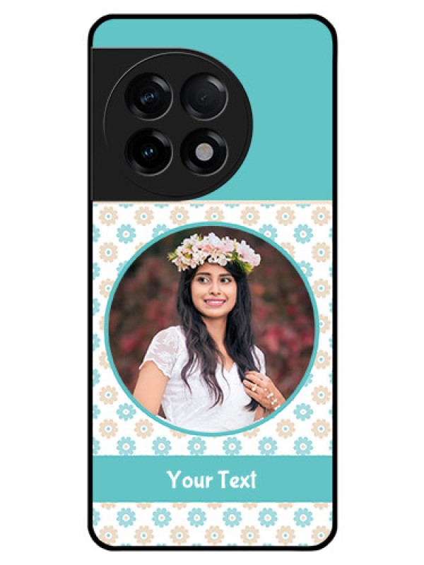 Custom OnePlus 11R 5G Custom Glass Mobile Case - Beautiful Flowers Design