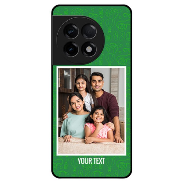 OnePlus 11R 5G Personalized Glass Phone Case - Picture Upload Design