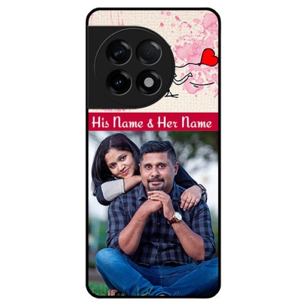 OnePlus 11R 5G Photo Printing on Glass Case - You and Me Case Design