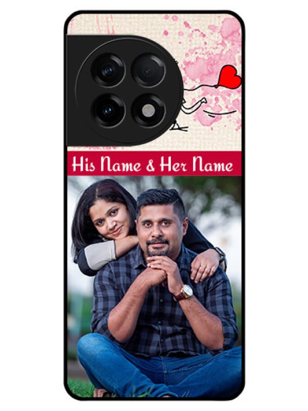 Custom OnePlus 11R 5G Photo Printing on Glass Case - You and Me Case Design