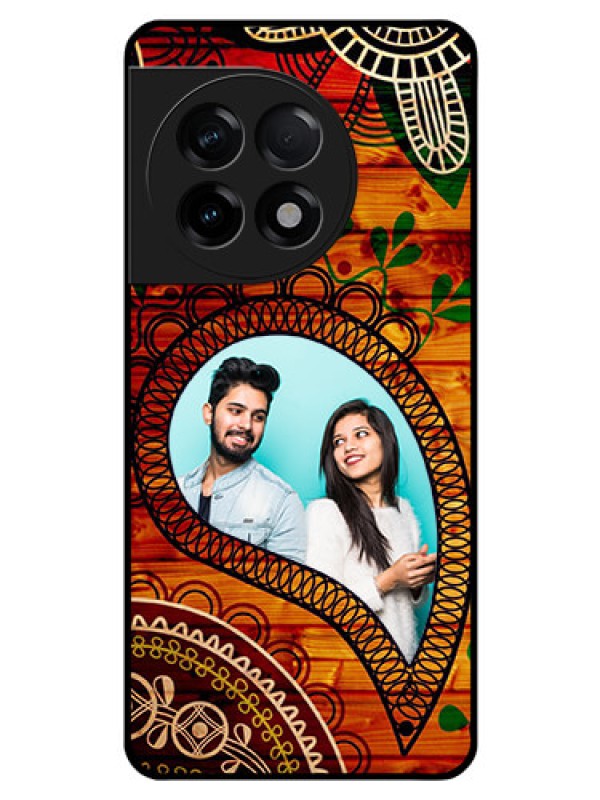 Custom OnePlus 11R 5G Personalized Glass Phone Case - Abstract Colorful Design