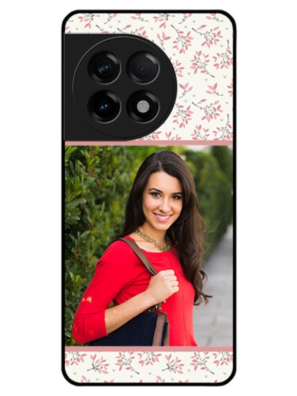 Custom OnePlus 11R 5G Custom Glass Phone Case - Premium Floral Design