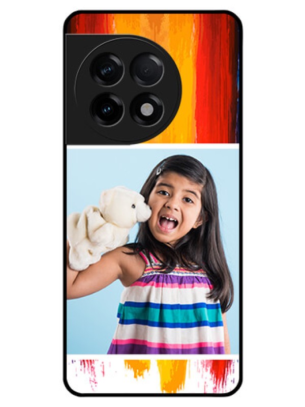 Custom OnePlus 11R 5G Personalized Glass Phone Case - Multi Color Design