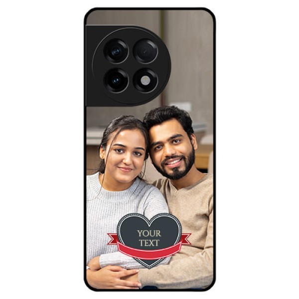 OnePlus 11R 5G Custom Glass Phone Case - Just Married Couple Design