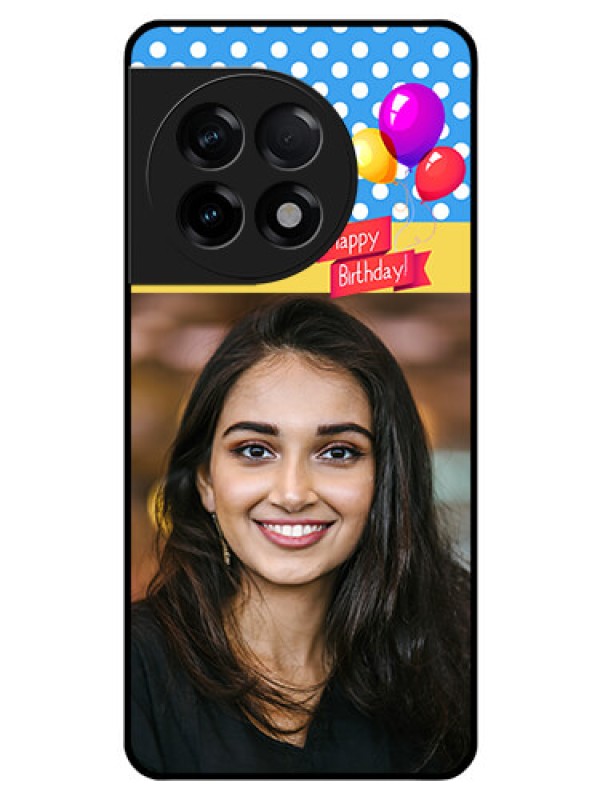 Custom OnePlus 11R 5G Custom Glass Mobile Case - Happy Birthday Design
