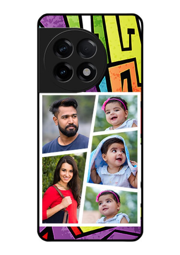 OnePlus 11R 5G Custom Glass Phone Case - Graffiti pattern Design