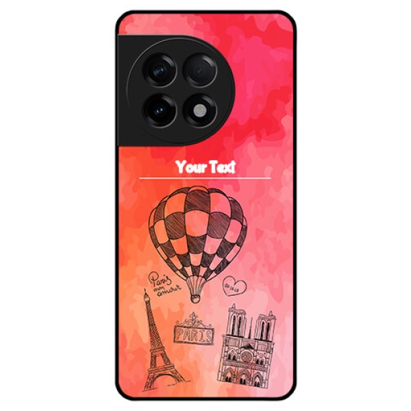 OnePlus 11R 5G Custom Glass Phone Case - Paris Theme Design