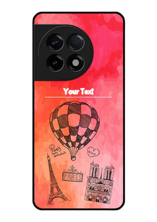 OnePlus 11R 5G Custom Glass Phone Case - Paris Theme Design