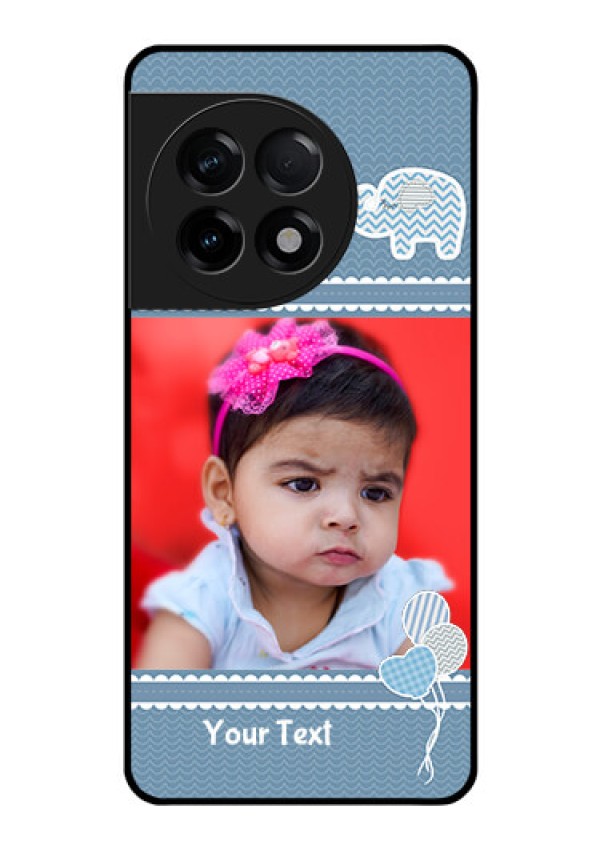 OnePlus 11R 5G Photo Printing on Glass Case - with Kids Pattern Design